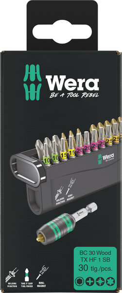 Bit-Check 30 Wood TX HF 1 SB, 30 pieces, Adapter, Elektronik
