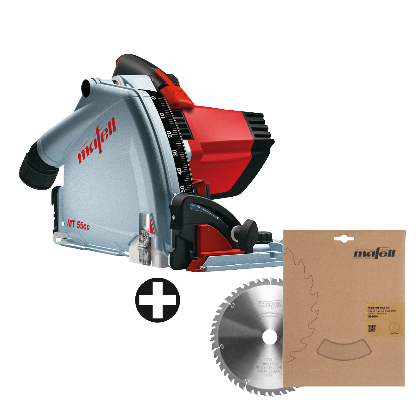 Mafell H+P Mafell Tauchsäge MT 55 cc Fan-Set im T-MAX