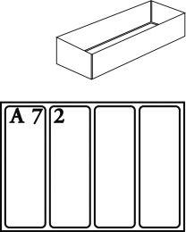 Produktbild Raaco Facheinsatz f.Mod.C Typ A 7-2 klar 2 Stk.