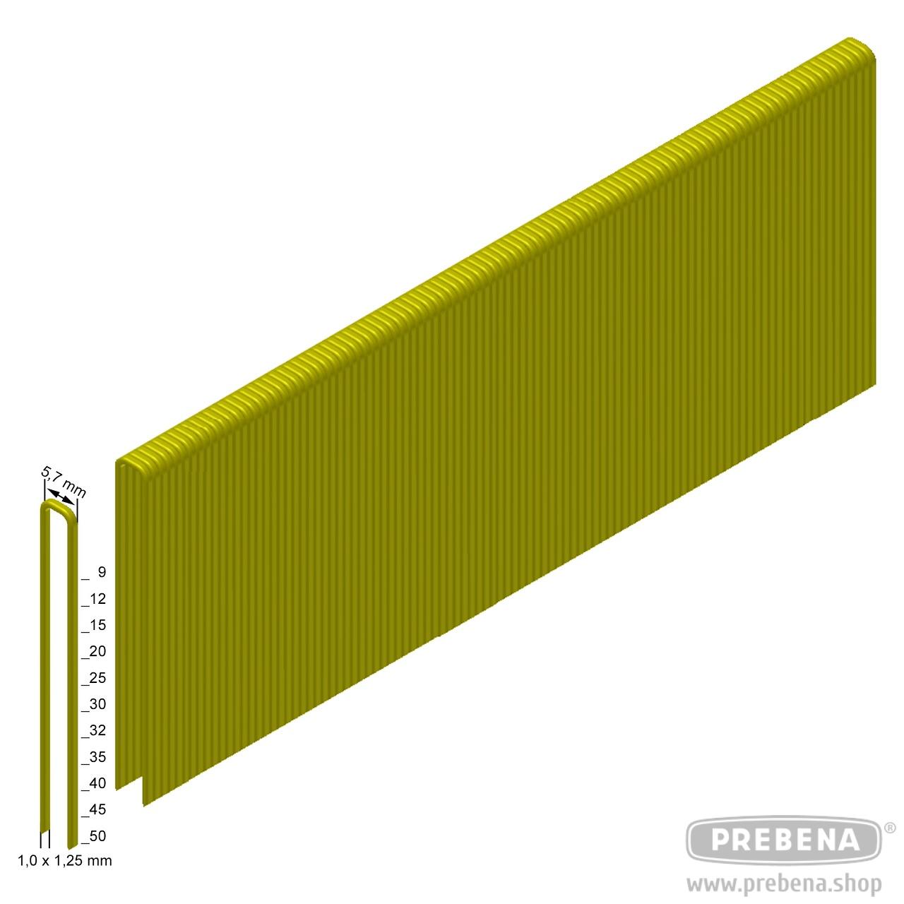 Prebena Heftklammern E32CNKHA Typ E 32 mm verzinkt geharzt 4600 Stück