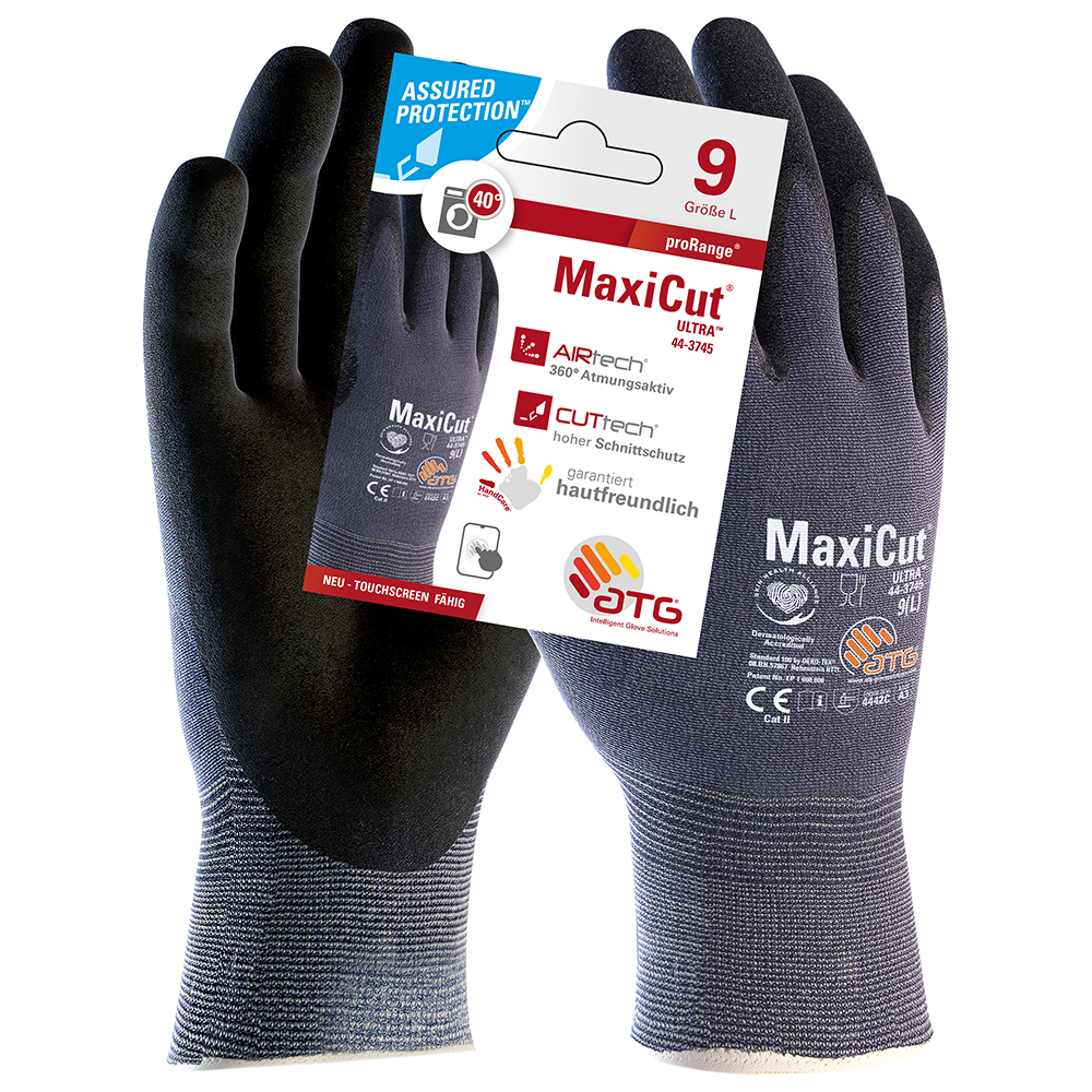 ATG® MaxiCut® Ultra™ Nylon-Strickhandschuhe (44-3745 HCT), SB-Verpackung