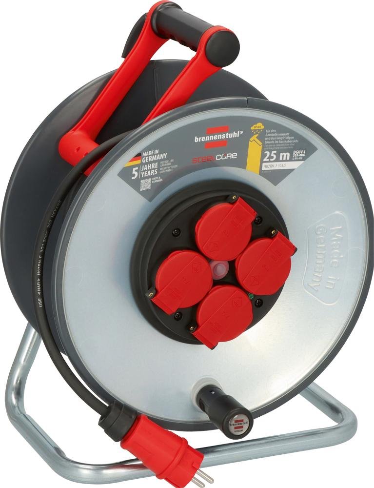 Brennenstuhl SteelCore Kabeltrommel SC 2100 IP44 25m H07RN-F 3G1,5