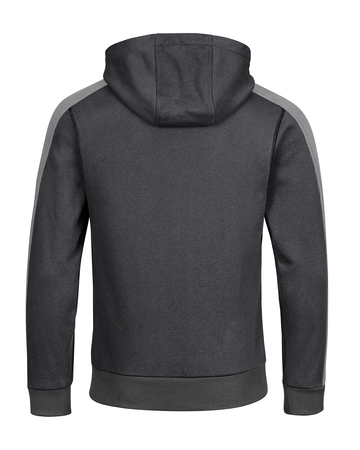 Hoodie, Hooded sweatshirt, Dunkelgrau, Ärmelstreifen, Pullover