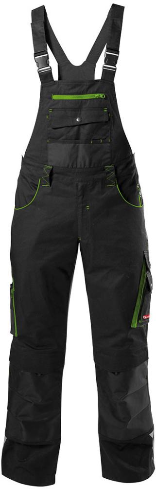 FORTIS FORTIS H-Latzhose 24, schw./limegreen, Gr. 52