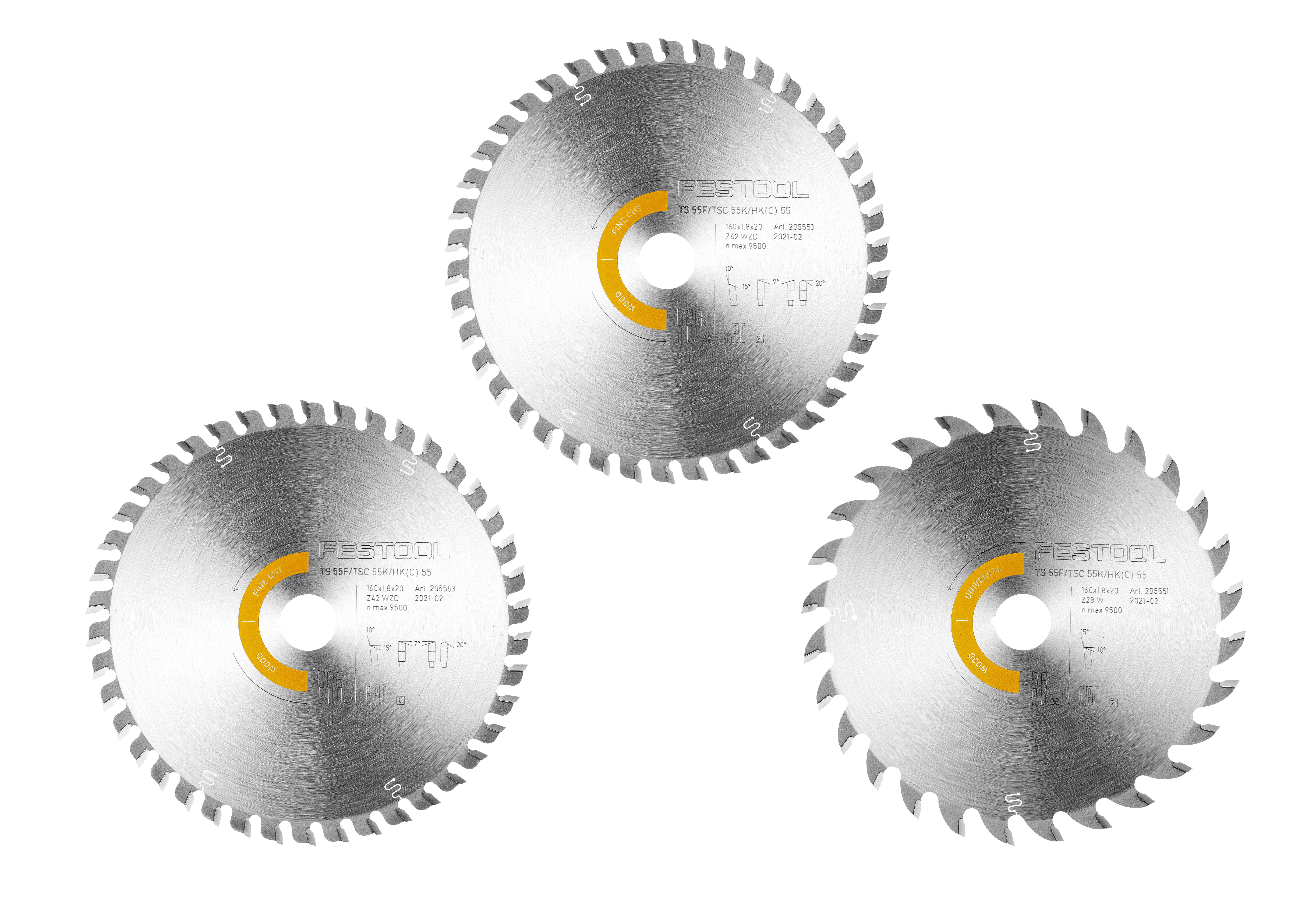 Kreissägeblatt-Set KSB-SORT/3 W 160x1,8, Elektronik, Hardware