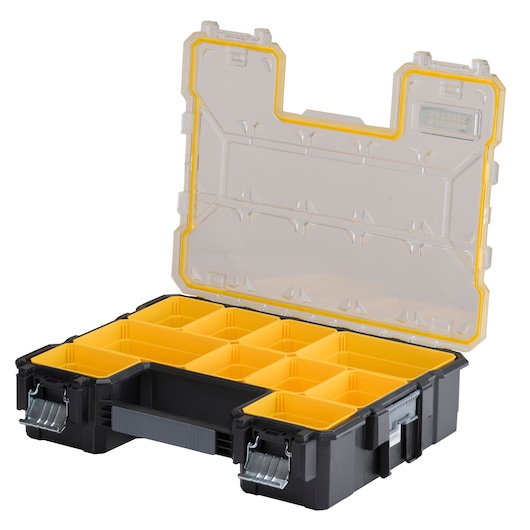 Stanley FATMAX Profi-Organizer 1-97-518 mit 10 Fächern, Metallverschlüssen und wasserdichtem Deckel