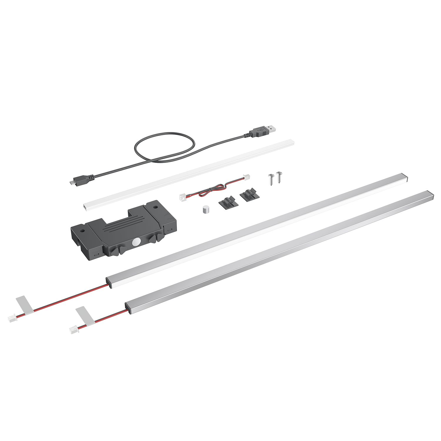 HETTICH AvanTech YOU Illumination Designprofil, Edelstahl Optik, NL 650 mm