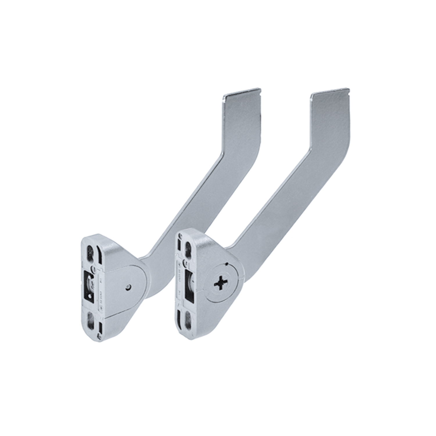 HETTICH Einstellbare Blendenstütze für Hängeregistraturrahmen, Stahl, Aluminium Optik, links / rechts