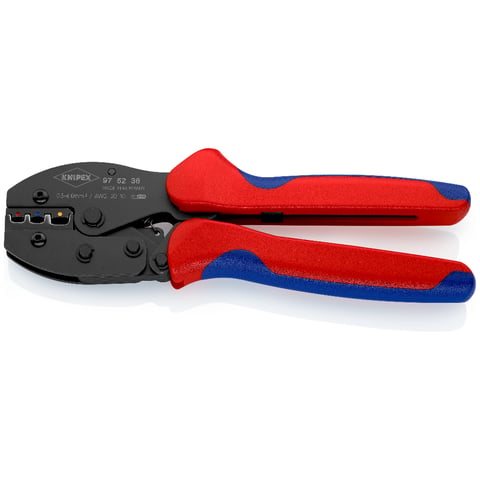 Knipex PreciForce® Crimpzange 97 52 36 220mm 0,5-6,0 mm² mit Mehrkomponenten-Hüllen brüniert