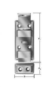 Vormann Sicherheitsriegel 000100120Z 120x48mm Stahl blau verzinkt