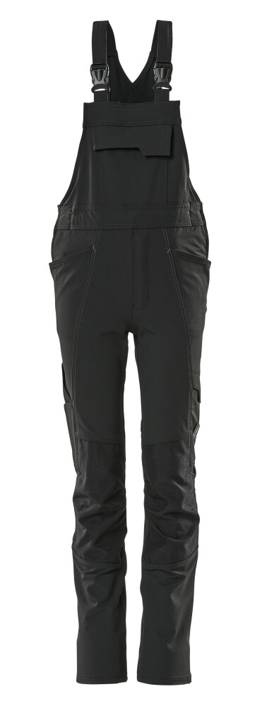 Mascot Latzhose für Kinder, ULTIMATE STRETCH Latzhose für Kinder Größe 104, schwarz