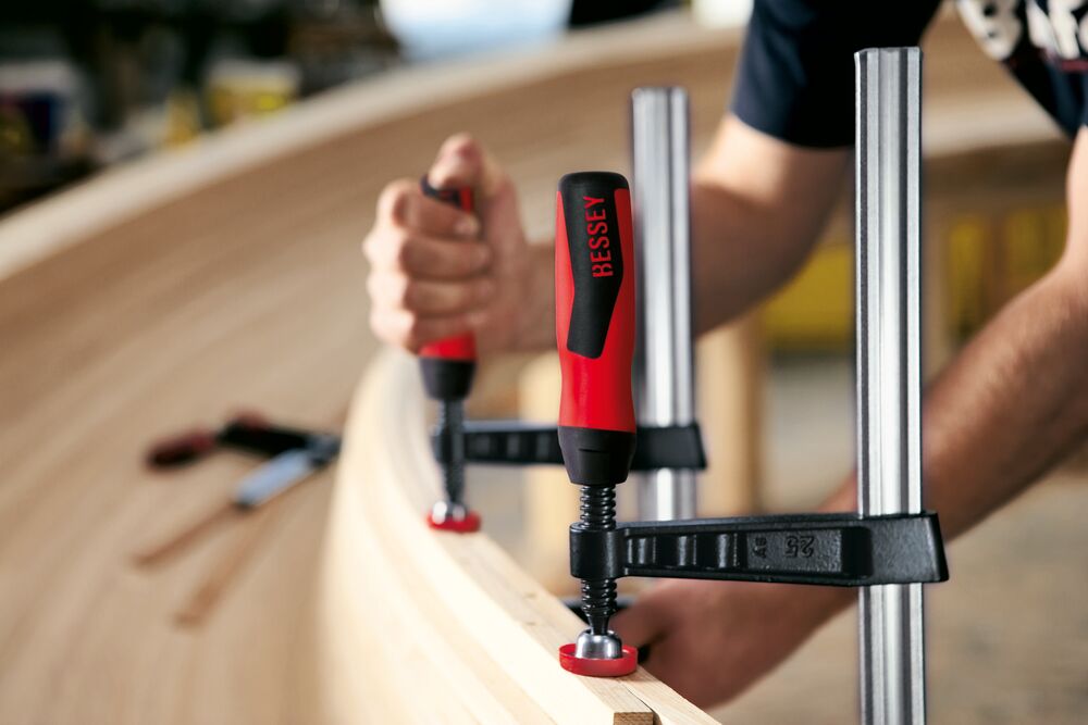 Bessey Temperguss-Schraubzwinge TG12-2K 120mm Spannweite 60mm Ausladung 2K-Griff