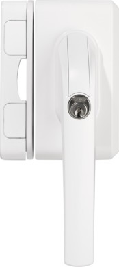 Abus Fenster-Zusatzschloss FO500 W AL0125 weiß gleichschließend