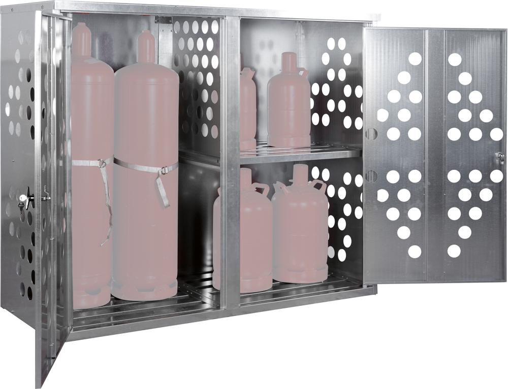 LaCont Kleingasflaschenschrank f.20Fl.2Türen,vzg