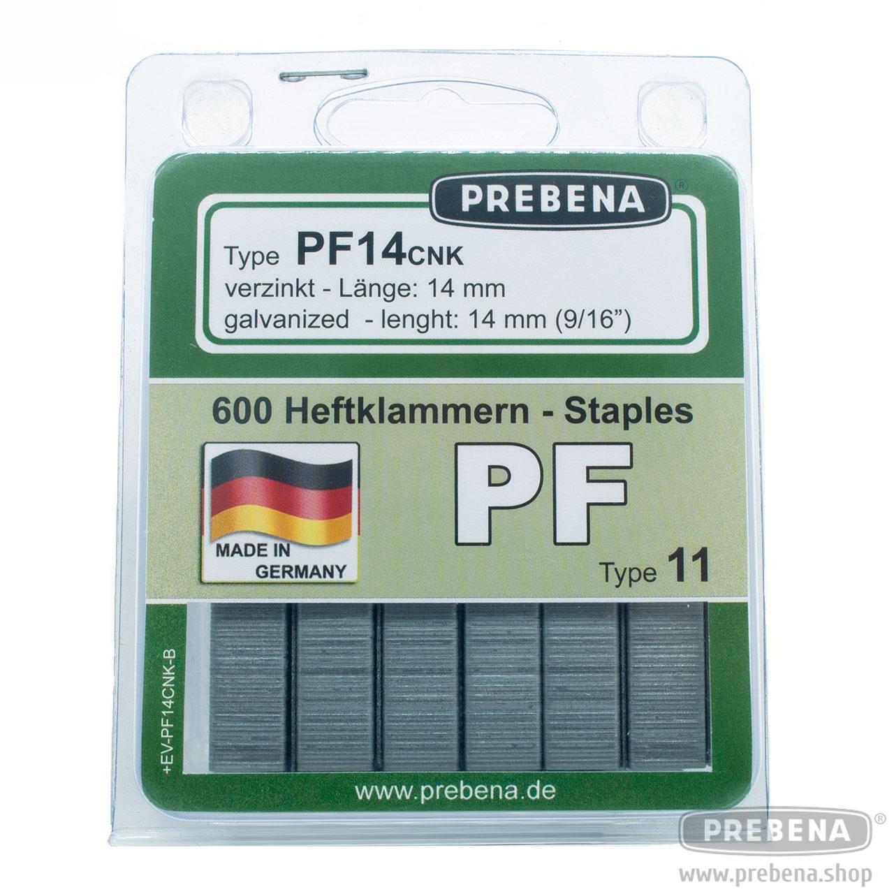 Prebena Heftklammern PF14CNK-B 14mm verzinkt 600 Stück