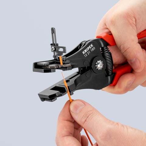 Knipex Abisolierzange 12 21 180 mit Formmessern 180 mm