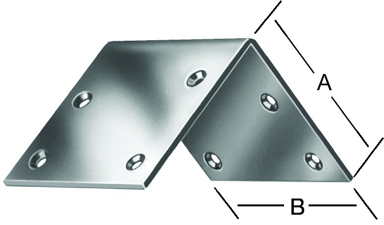 Produktbild Vormann Breitwinkel verzinkt 40x40x40x2,0 mm
