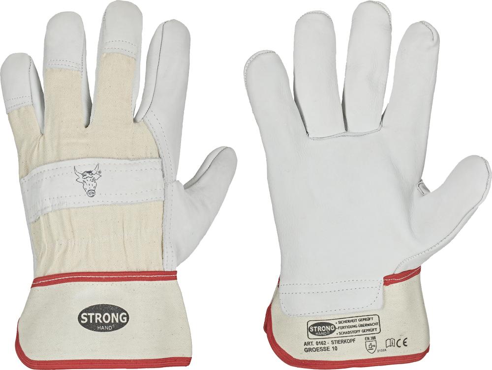 stronghand Rindvolllederhandschuh STIERKOPF CLASSIC