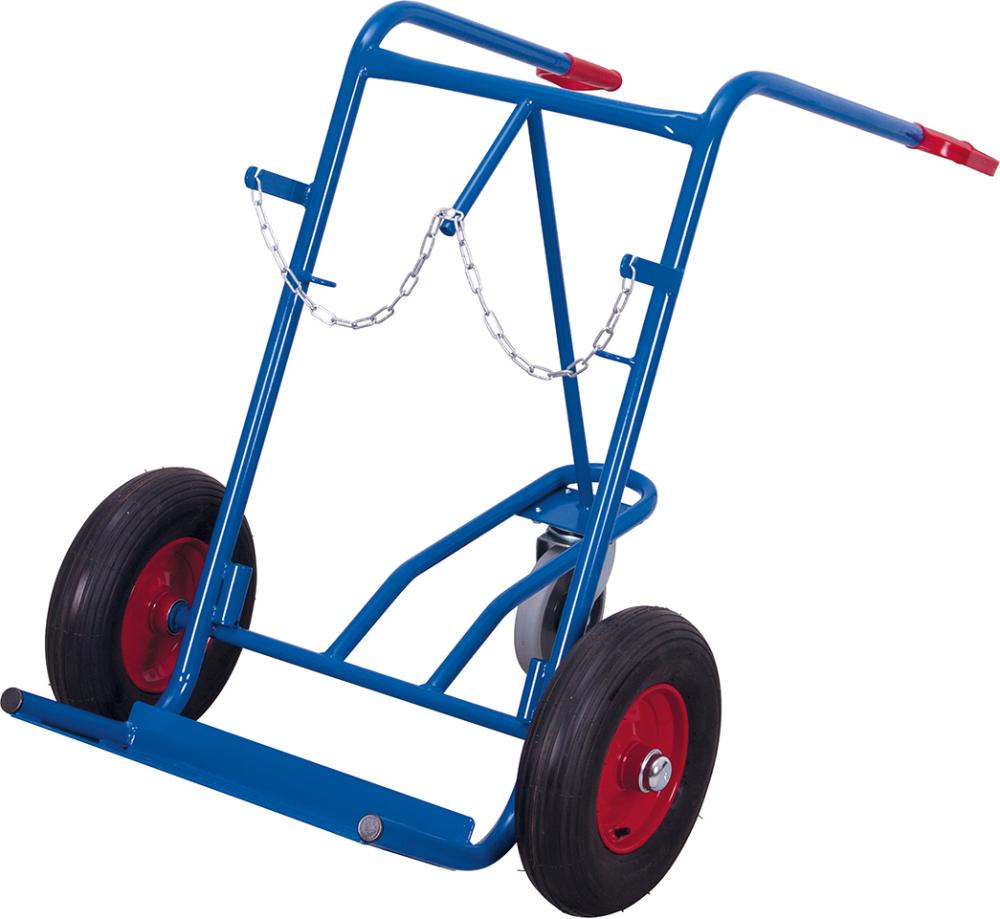 VARIOfit Stahlflaschenkarre 150 kg2x40-50 l Luft, Stützr. VarioFit
