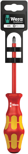 165 i PZ SB VDE Insulated screwdriver for Pozidriv screws, PZ 2 x 100 mm, Gerät, Schraubenzieher, Werkzeug