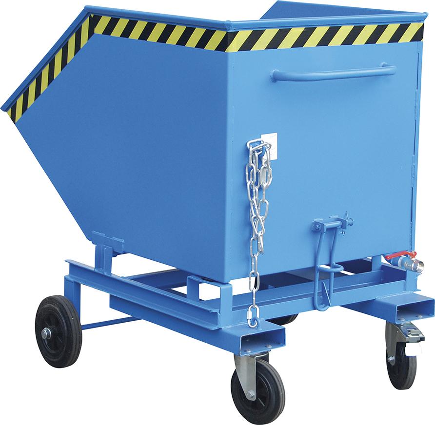 Bauer Südlohn Spänekastenwagen SKW-ET 600 l B1070xT1395xH1220 mm RAL5012 Tragkraft 300kg