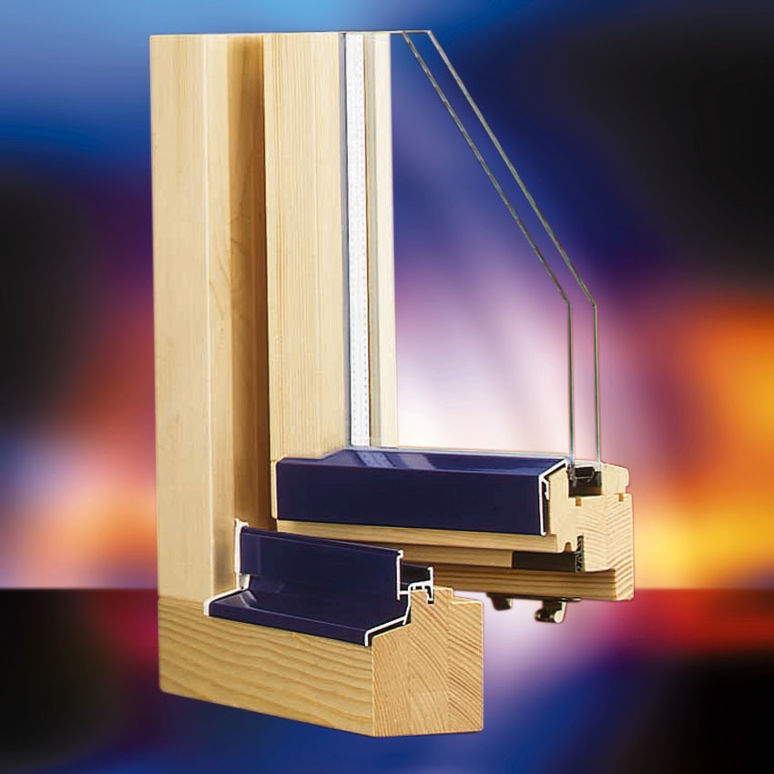 Flügelabdeckprofil für Fenster