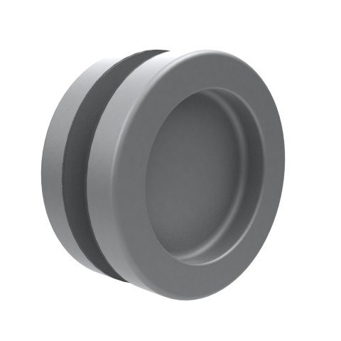 KWS Muschelgriff, rund 5252, Ø65,mit Ringgriff,UG,schwarz ma,TS 8-13