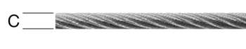 Vormann Stahl-Drahtseil verzinkt 5 mm 6x7 +Faser 70m Rolle