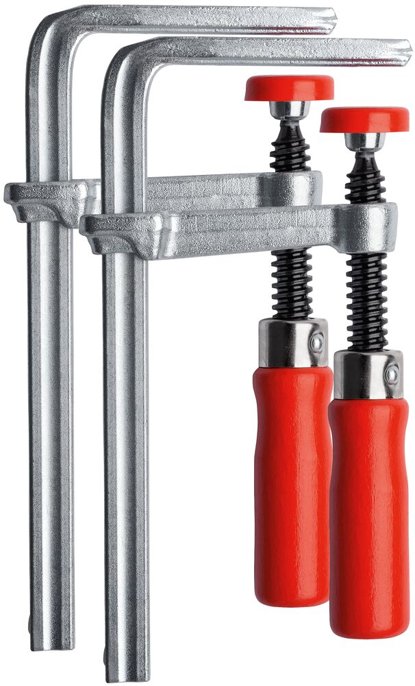 Bessey Ganzstahl-Tischzwinge GTR12 120mm Spannweite 60mm Ausladung Holzgriff