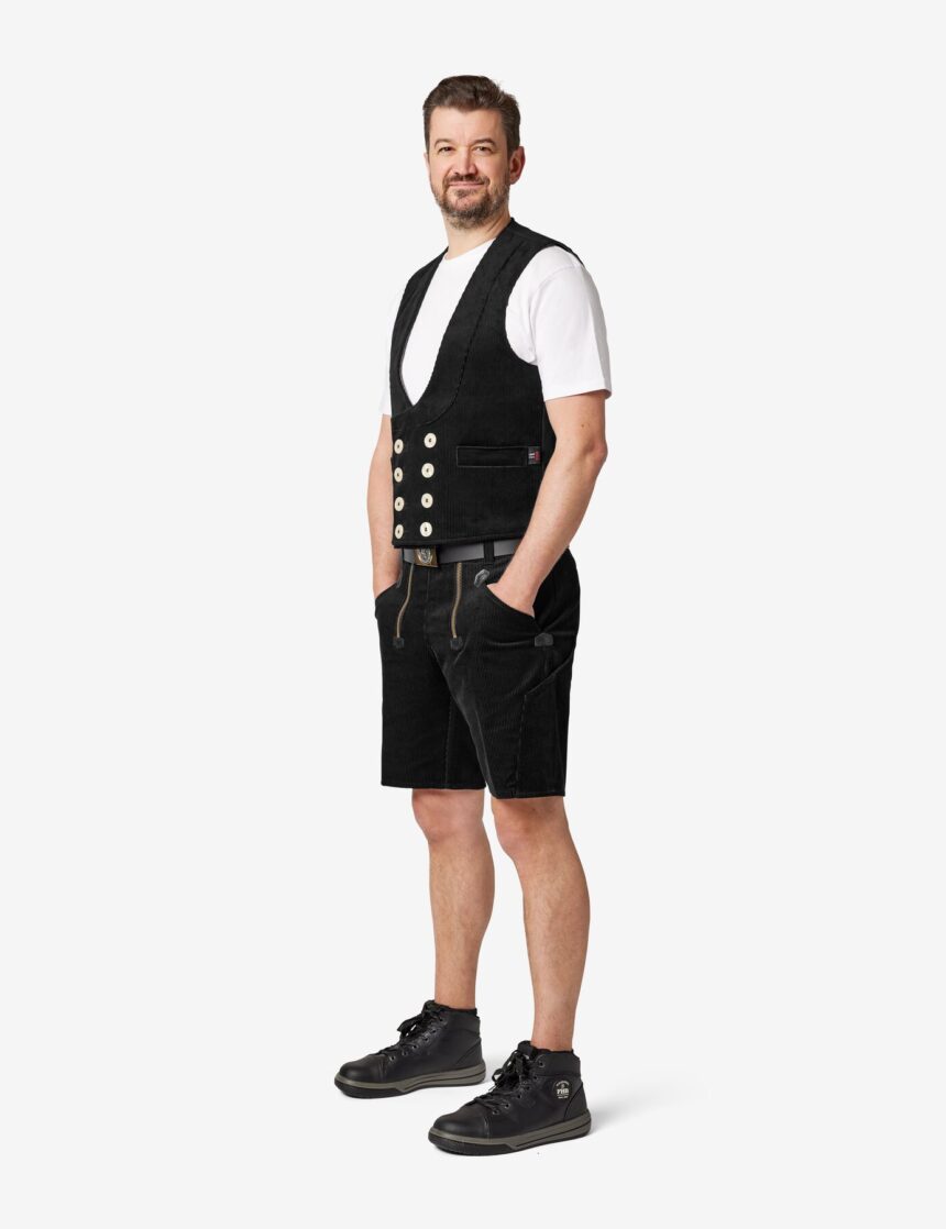 FHB HANS Zunft-Shorts Genuacord, schwarz, Gr. 52