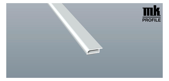 MENKE PVC-Kammerprofil Softline 25x7 mm mit Nase selbstklebend weiß 6,00 m
