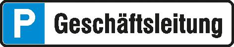 Parkplatz-Reservierungsschild im Kennzeichenformat