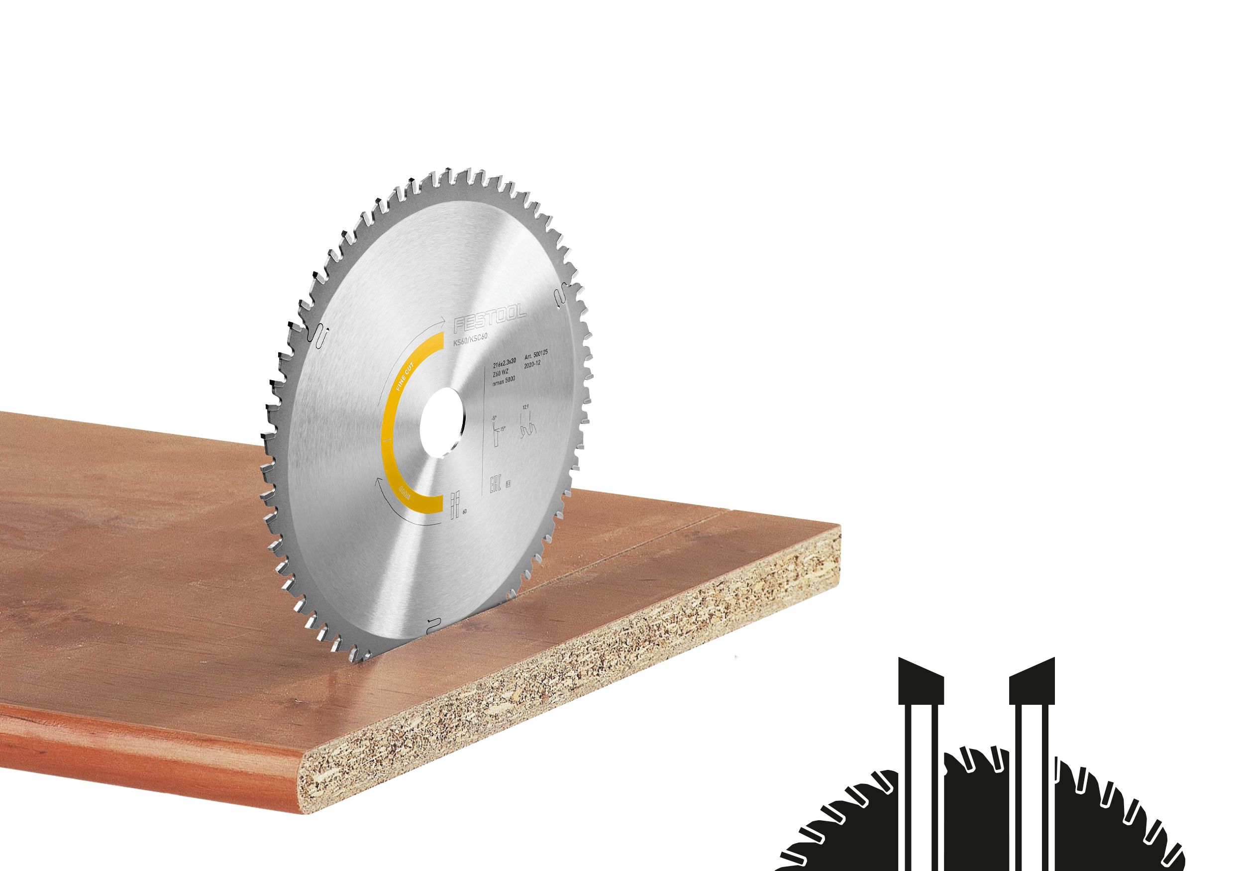 Kreissägeblatt WOOD FINE CUT HW 216x2,3x30 W60