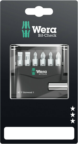 Bit-Check 7 Universal 1 SB, 7 pieces