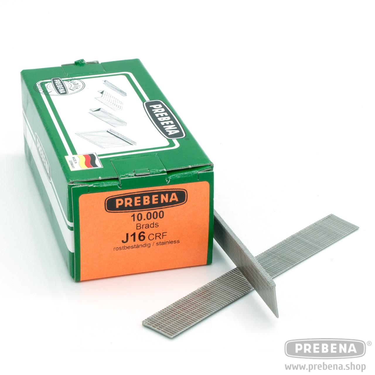 Prebena J16CRF Stauchkopfnägel (Brads) 16mm rost- & säurebeständig Edelstahl