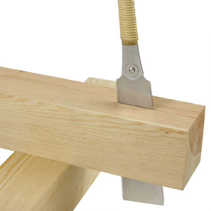 Dictum ® Ryoba Komane 240 Japansäge Traditional Grip Sägeblatt 240mm Trapez- und Dreiecksverzahnung