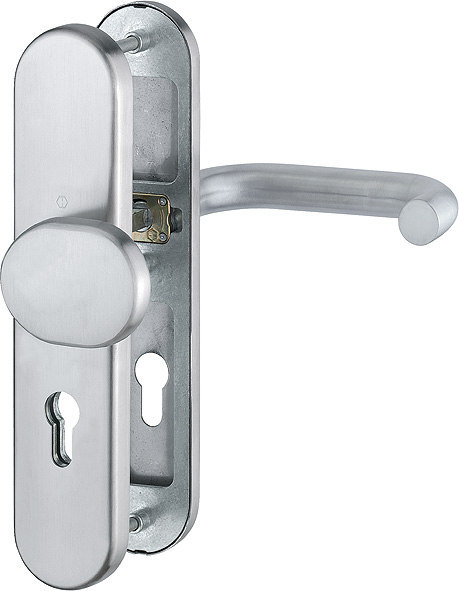HOPPE® Schutz-Wechselgarnitur mit Langschild Paris E86G/3331/3310/138Z, 8/72 mm, ES 1 (SK2), Edelstahl