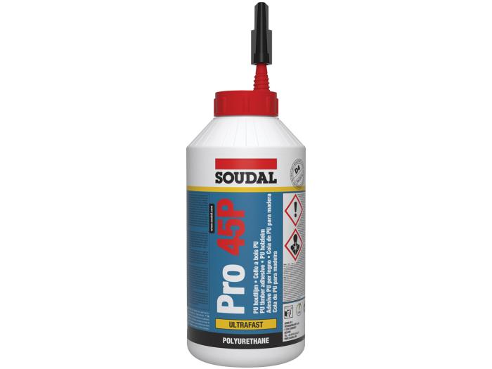 Soudal Holzleim Pro 45P PU-Leim wasserfest D4 750 ml (3)