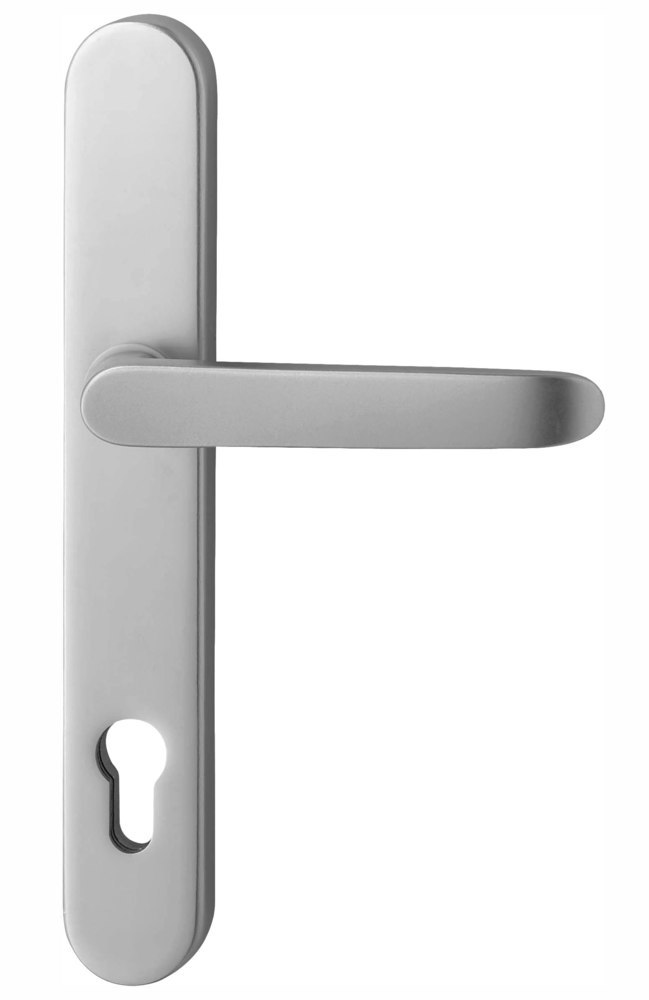 EDI Drückergarnitur mit Langschild Kronos 1200/9635, Aluminium