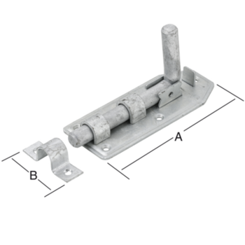 Vormann Bolzenriegel 000109160ZF 160x65mm feuerverzinkt Stahl