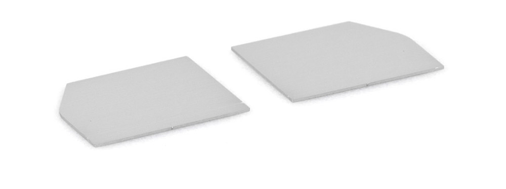 ZT-Stirnabdeckung,Set, 100, Aluminium, naturton eloxiert