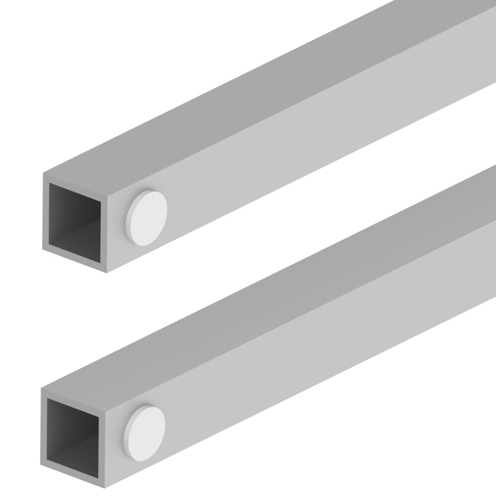 OT-Distanzprofil,a.Fixm., GT, Aluminium matt