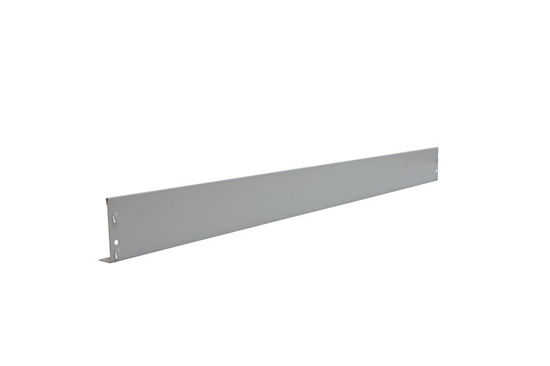 Schulte Schüttgutleiste 90 x 1000 mm RAL 7035 für MULTIplus Fachböden
