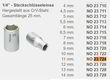 Proxxon Steckschlüsseleinsatz 1/4 Zoll 11 mm Chrom-Vanadium-Stahl