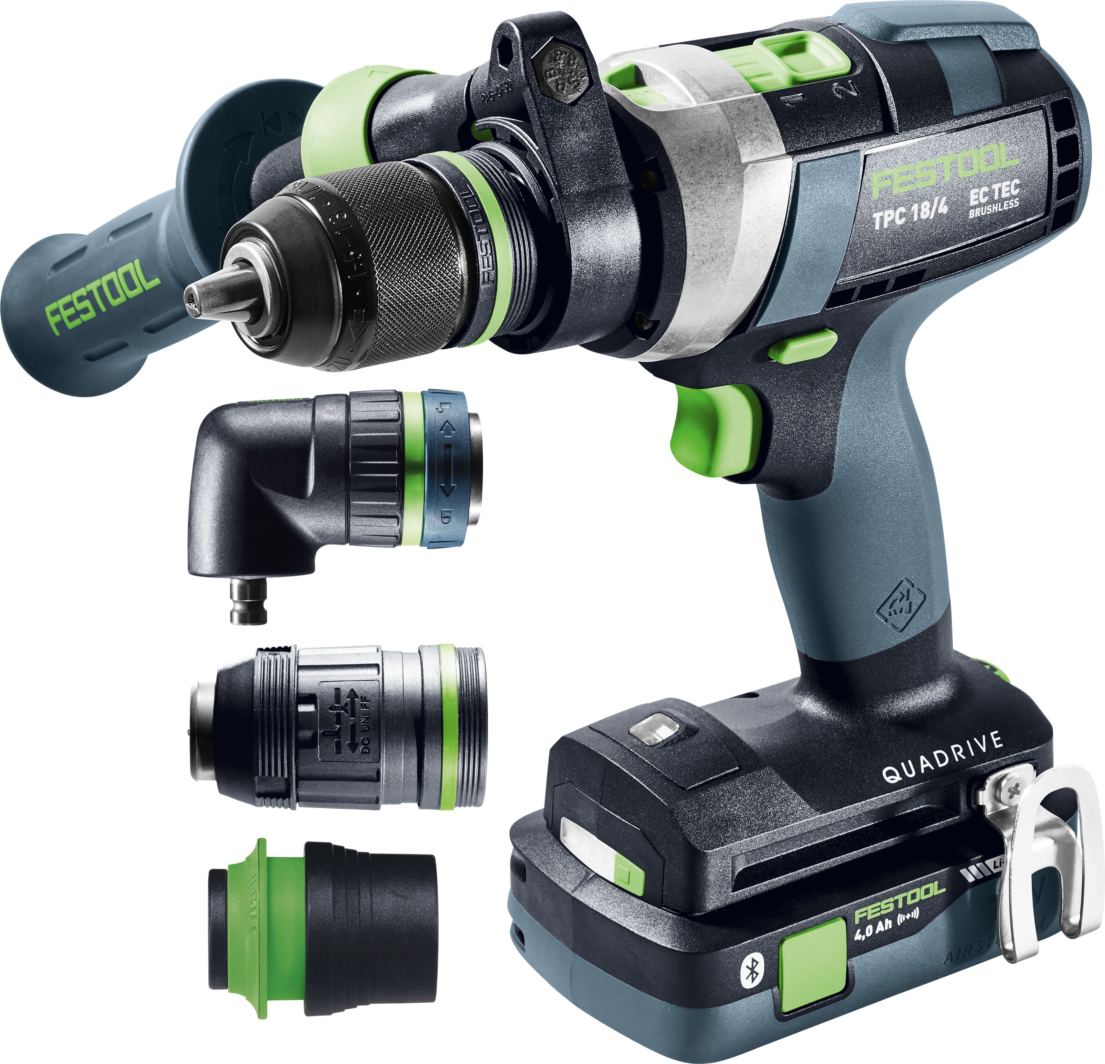 Produktbild Akku-Schlagbohrschrauber QUADRIVE TPC 18/4 5,0/4,0 I-Set/XL, Gerät, Elektrische Bohrmaschine, Werkzeug