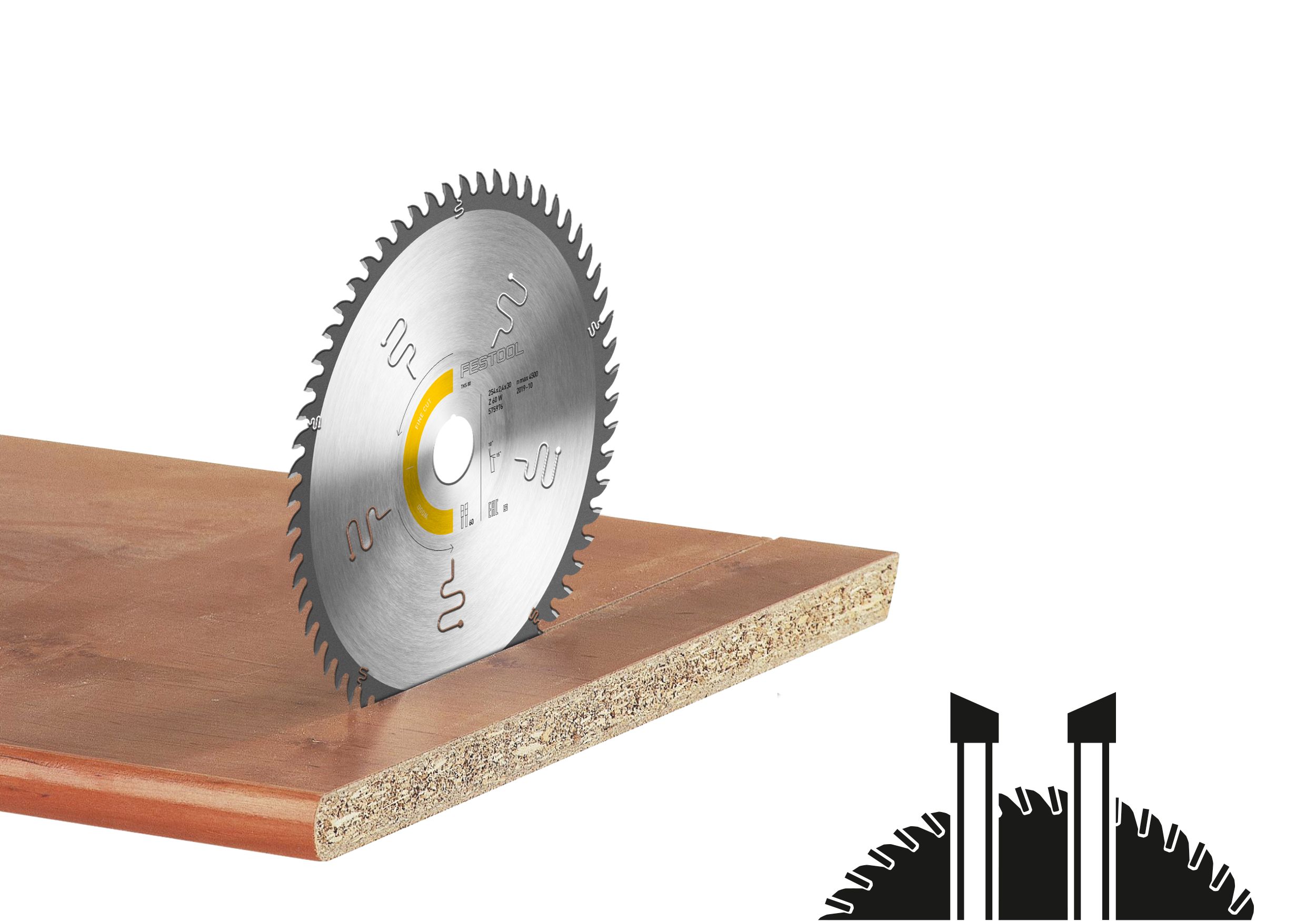 Kreissägeblatt WOOD FINE CUT HW 254x2,4x30 W60, Elektronik, Hardware, Holz