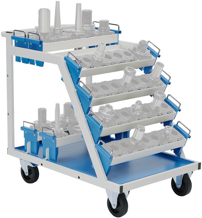 Produktbild Bedrunka + Hirth CNC-Transportwagen 630x900x860 6 Werkzeugaufn. 600