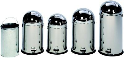 Produktbild VAR Push-Abfallsammler, mit Fußpedal aus Edelstahl