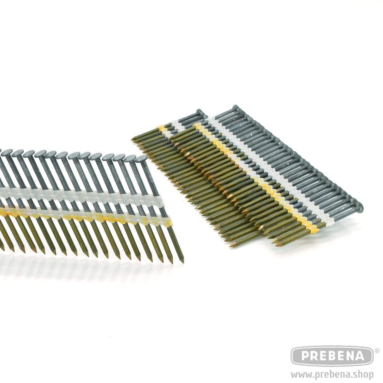 Prebena Rundkopf-Streifennägel RK28/50BK blank Glattschaft 50mm 3000 Stück
