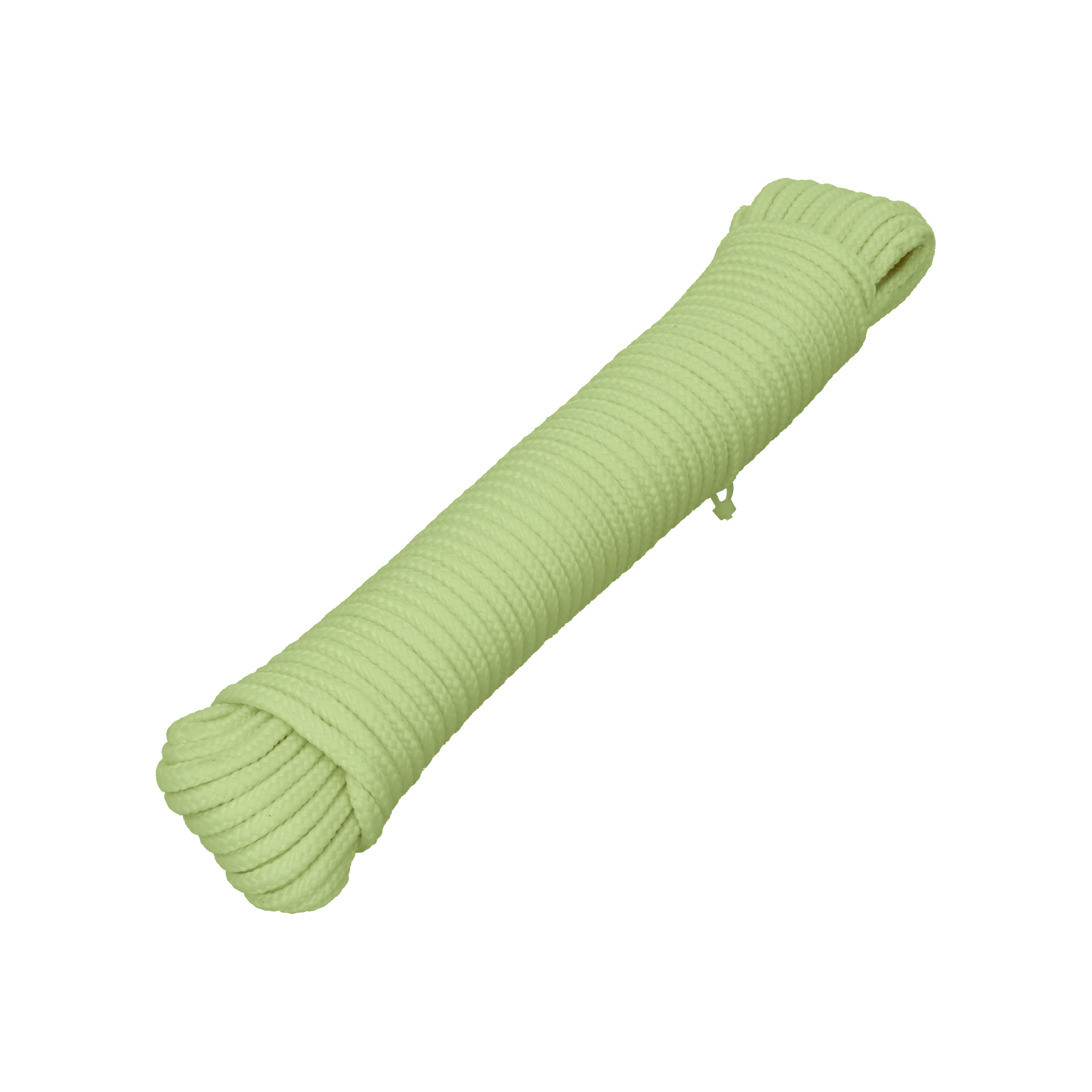HELPMATE – Nylonseil 5mm grün selbstleuchtend – Allzweckseil zum Basteln & für Outdoor-Aktivitäten – geeignet als Spannseil, Zeltschnur, Wäscheleine & Co – witterungsbeständig & schwimmfähig (1x 15m)